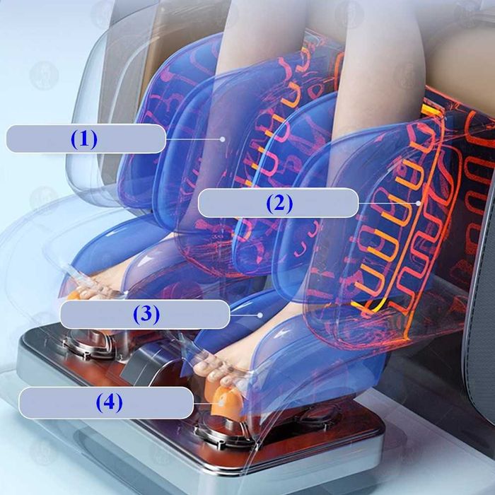 Fotel masujący Gravity Shiatsu do masażu ciała pilot w języku polskim