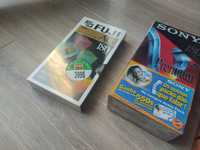 Cassetes VHS e áudio novas seladas