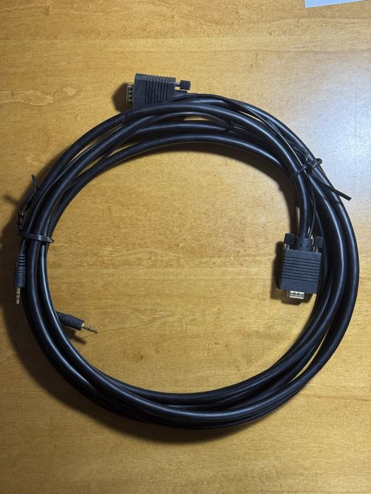 Cabo VGA com jack audio 5 m
