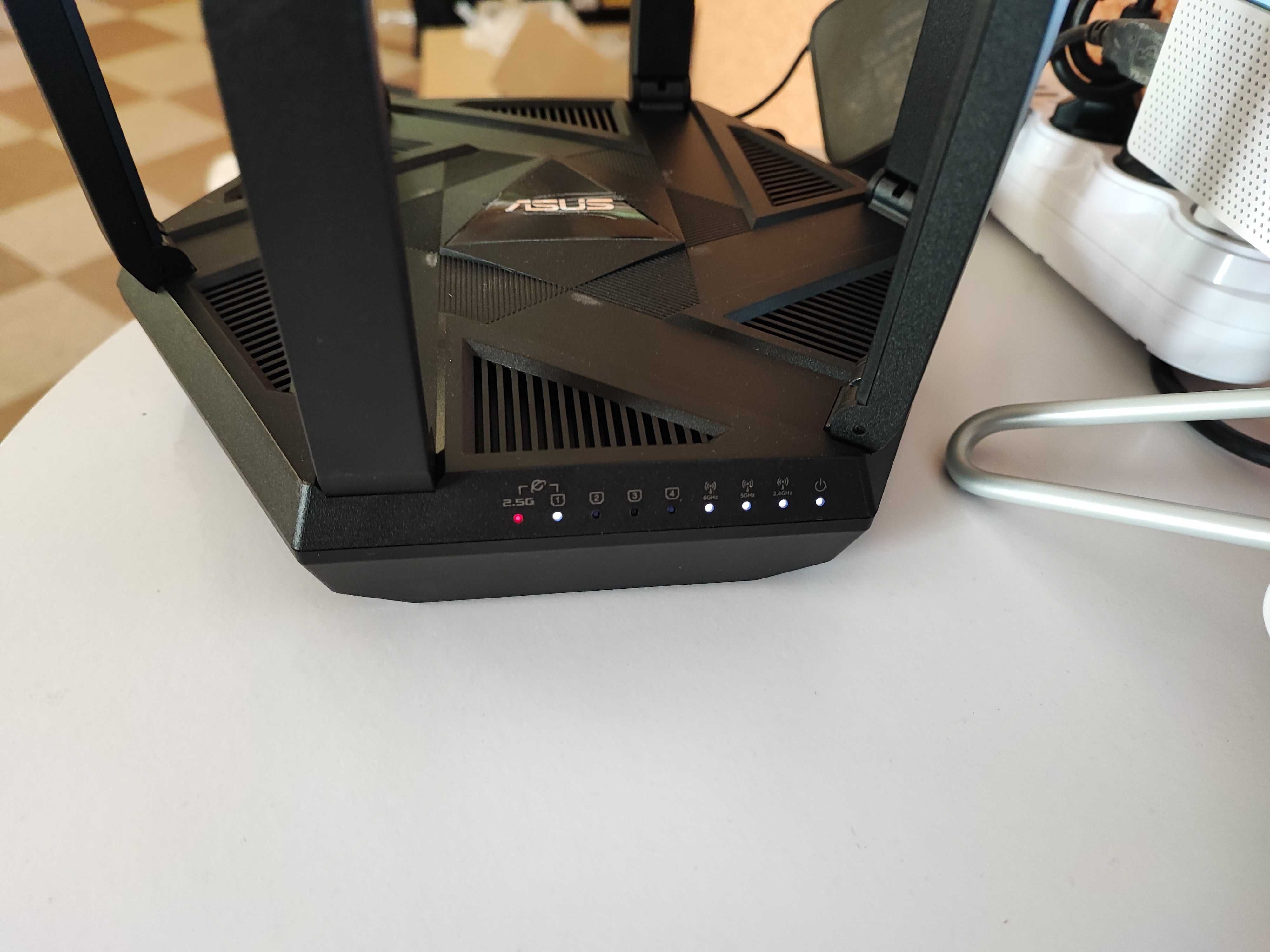 Роутер Asus RT-AXE7800 WiFi 6E 2.5G максимальне покриття та швидкість