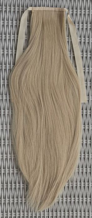 Naturalny blond - chłodny odcień blondu włosy doczepiane kucyk kitka