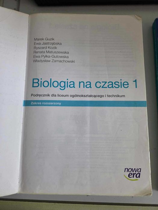Biologia na czasie zestaw 1 i 2 część, z. rozszerzony