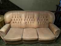 Conjunto sofas em couro