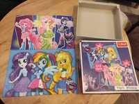 Puzzle Trefl 3w1 1+1 Gratis 5 zestawów My litte pony