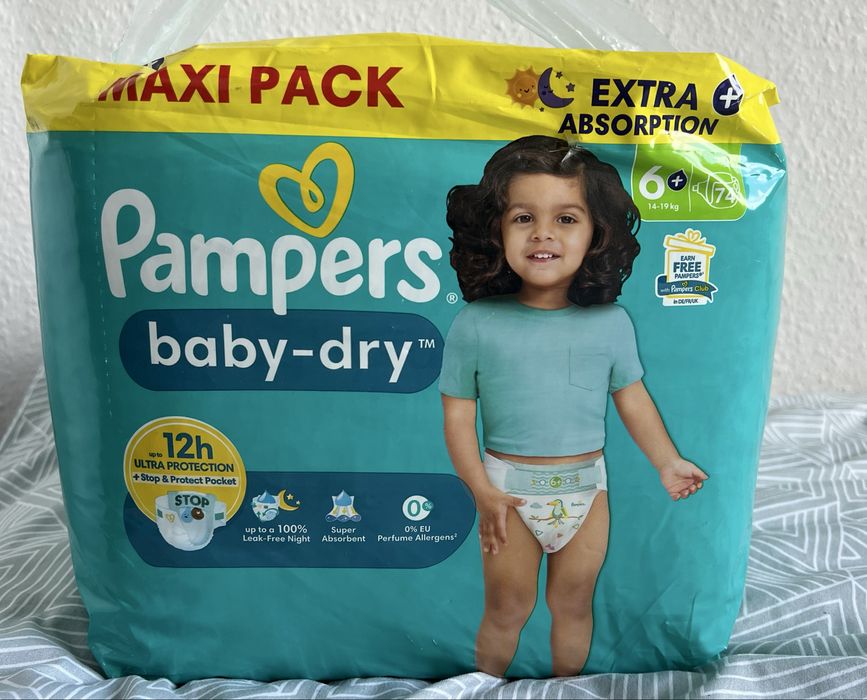 Pampersy pampers pieluchy baby dry 6+ 74 szt
