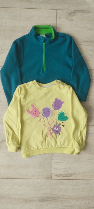 Zestaw bluz dziewczęcych 92/98/104 bluzki/swetry/Zara/Quechua