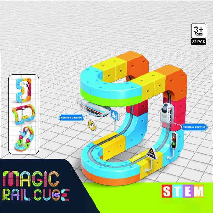 Дитячий магнітний конструктор “Magic Rail Cube”