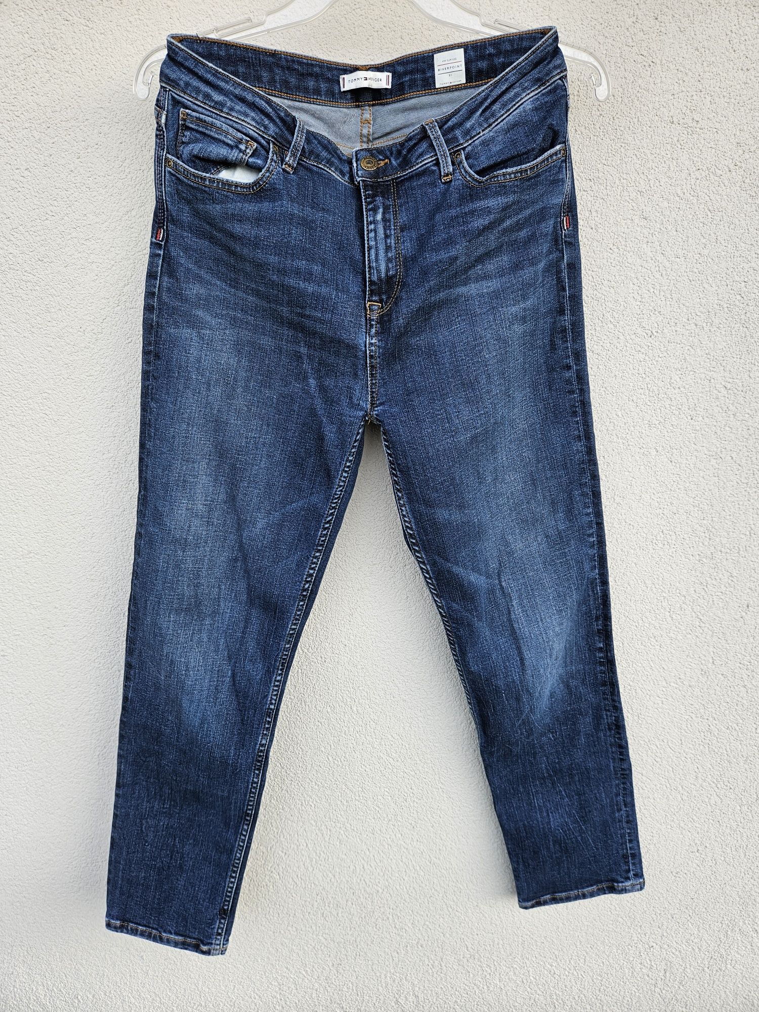 Spodnie jeans TOMMY HILFIGER HW Slim Leg Riverpoint  - warto