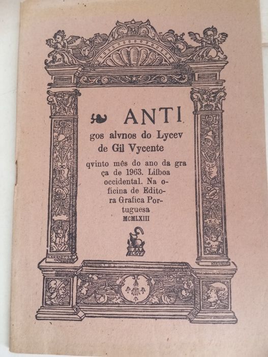 Antigos Alunos do Liceu Gil Vicente ano de 1963