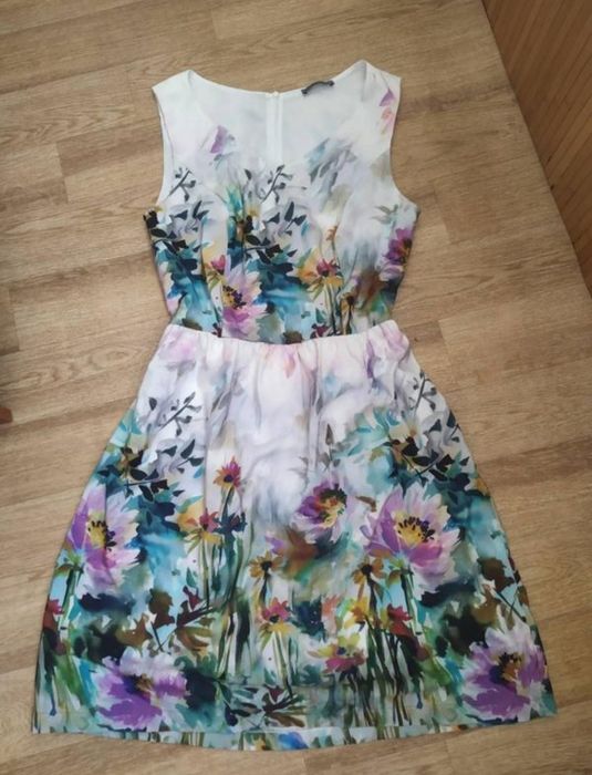 Плаття шифонове . Принт квітковий