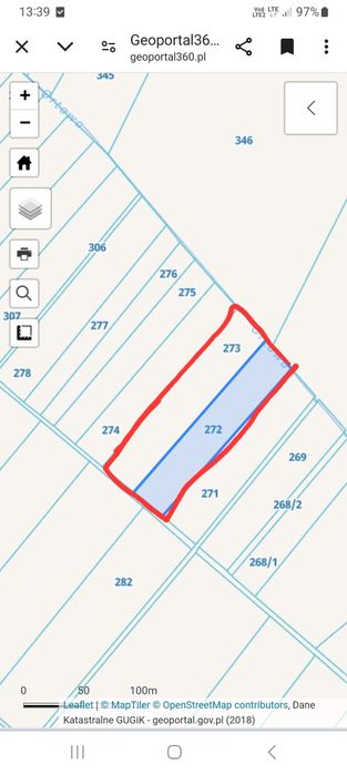 Pole orne Tarnowiec gmina Lubsza