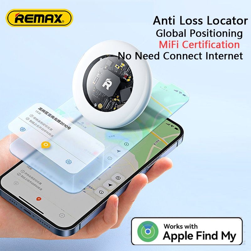 Трекер Remax AirTag GPS брелок навигатор локатор поиска детей животных