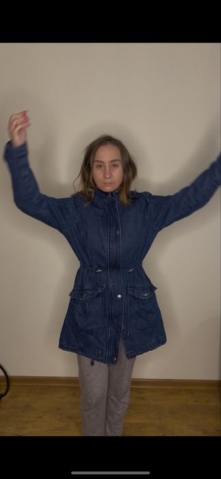 Джинсова парка зимова