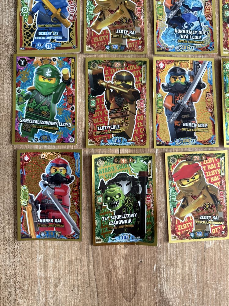Lego złote karty Ninjago Edycje Limitowane