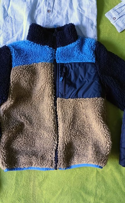 Kurtka,kamizelka,polar,koszula H&M rozm. 134/140