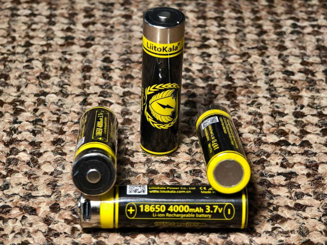 Акумулятори 18650 Liitokala King 4000Mah зарядка портом USB Type-C