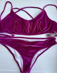 Купальник бархатный Pink Victoria Secret s-m