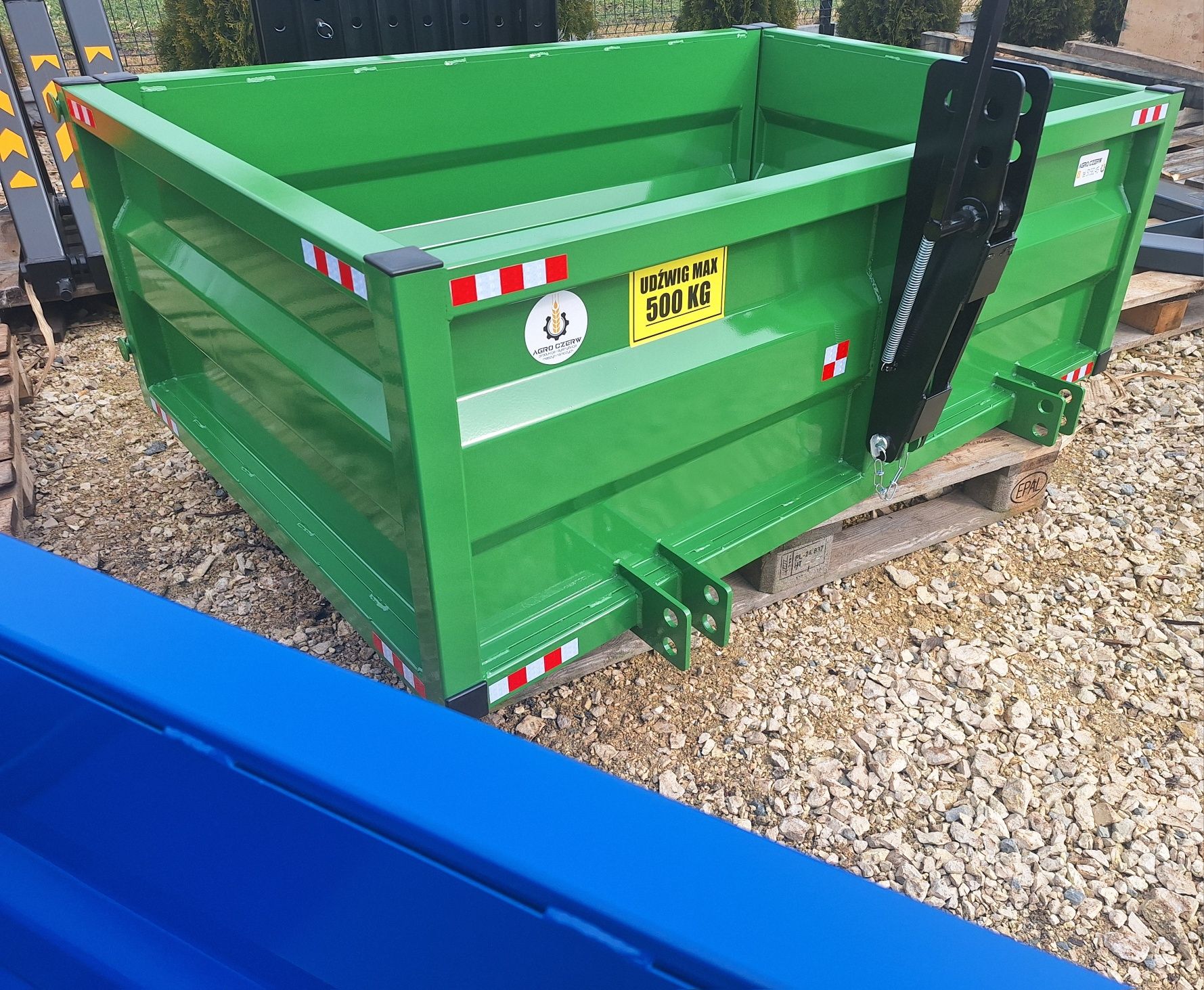 Skrzynia transportowa przyczepka zawieszana TUZ przód Tył do ciągnika