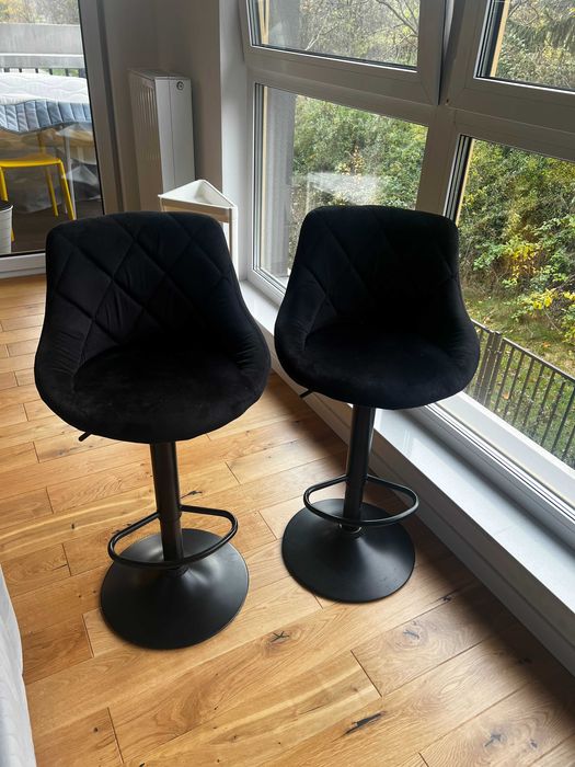 Taborety barowe czarny