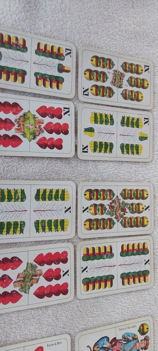 Oryginalne karty talia do gry stare Doppeldeutsche Spielkarten 24 blat