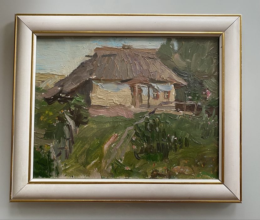 Картина ,,Сільське подвірʼяʼʼ 1966р.