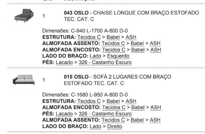 Sofá chaise longue em estado novo