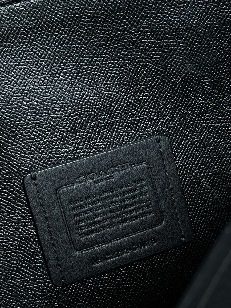 Оригінальна шкіряна сумка coach tatum carryall bag