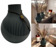 Wazon nietłukący do salonu wysoki 17cm nowoczesny skandynawski suszone