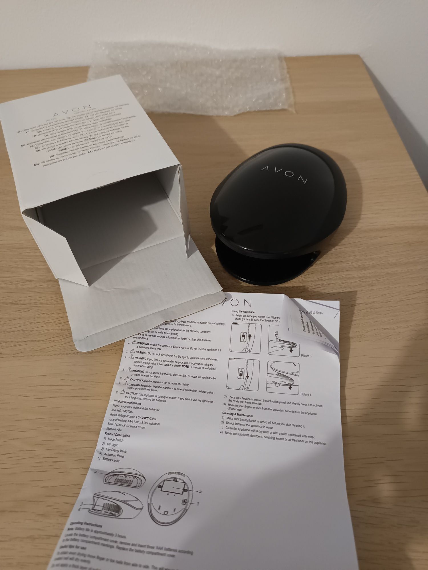 Avon Lampa UV z suszarką do paznokci