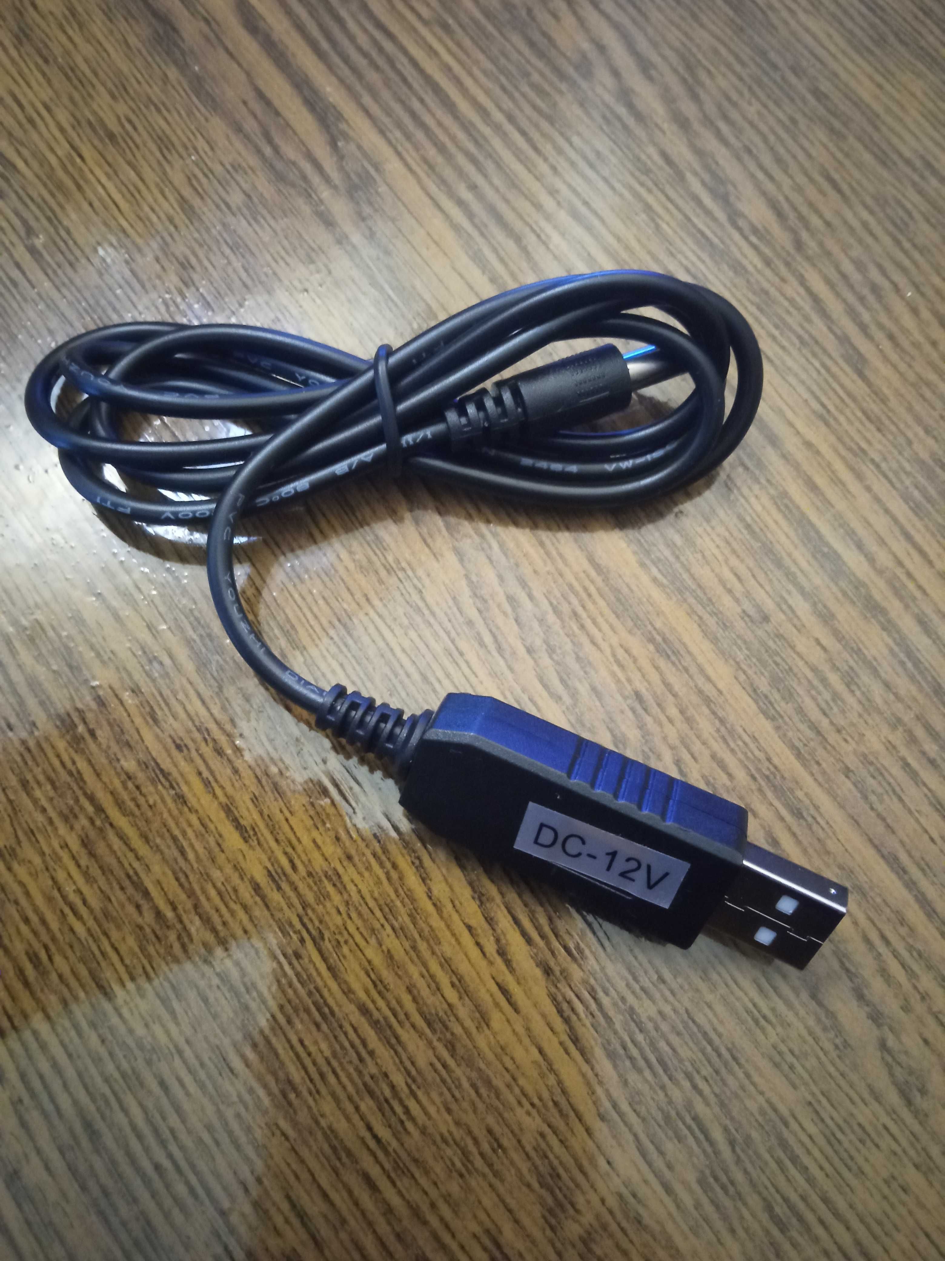 Продам кабель-перехідник USB-DC на роутер 12V/9V