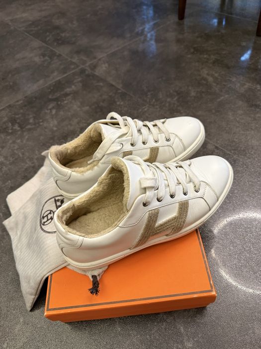 Hermès Leder кроссовки зима