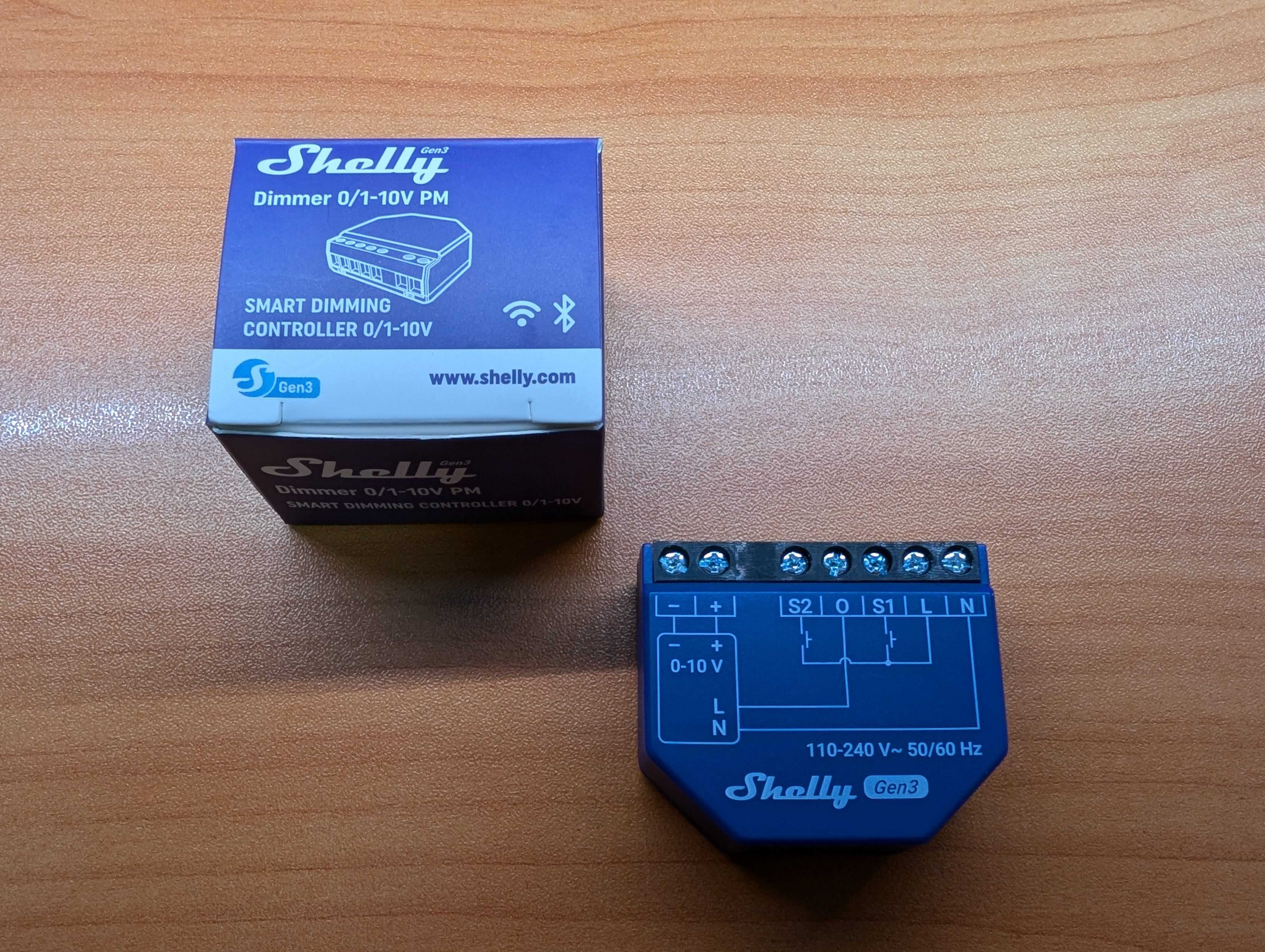 Shelly Dimmer 0/1-10V PM Gen3 | Inteligentny ściemniacz Wi-Fi