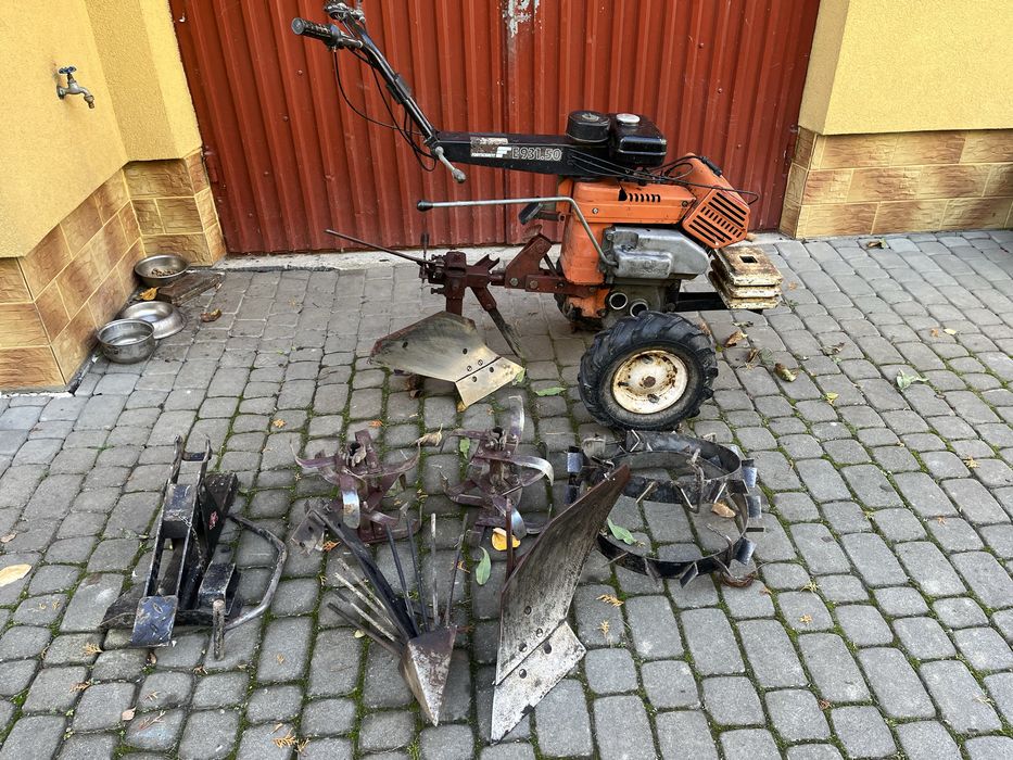 Traktorek Fortschritt E931.50 Dzik Glebogryzarka Pług Simson S51