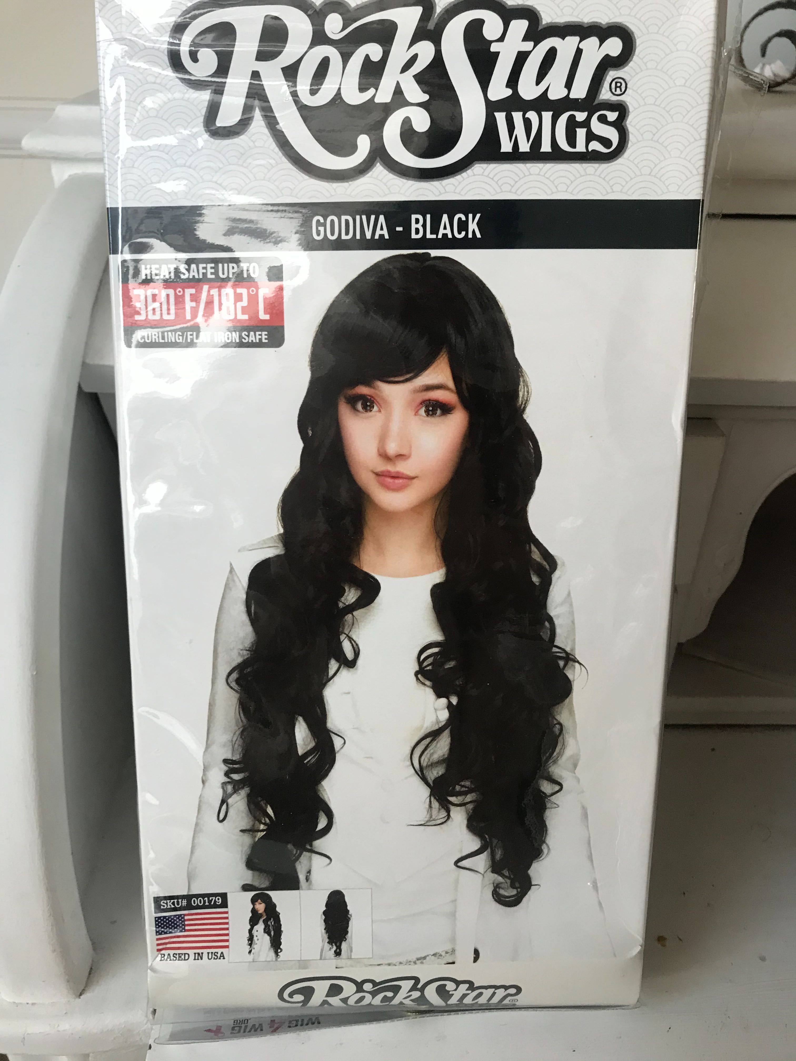 Peruka czarna loki Wig gothic lolita wigs/Rockstar wigs, Godiva black