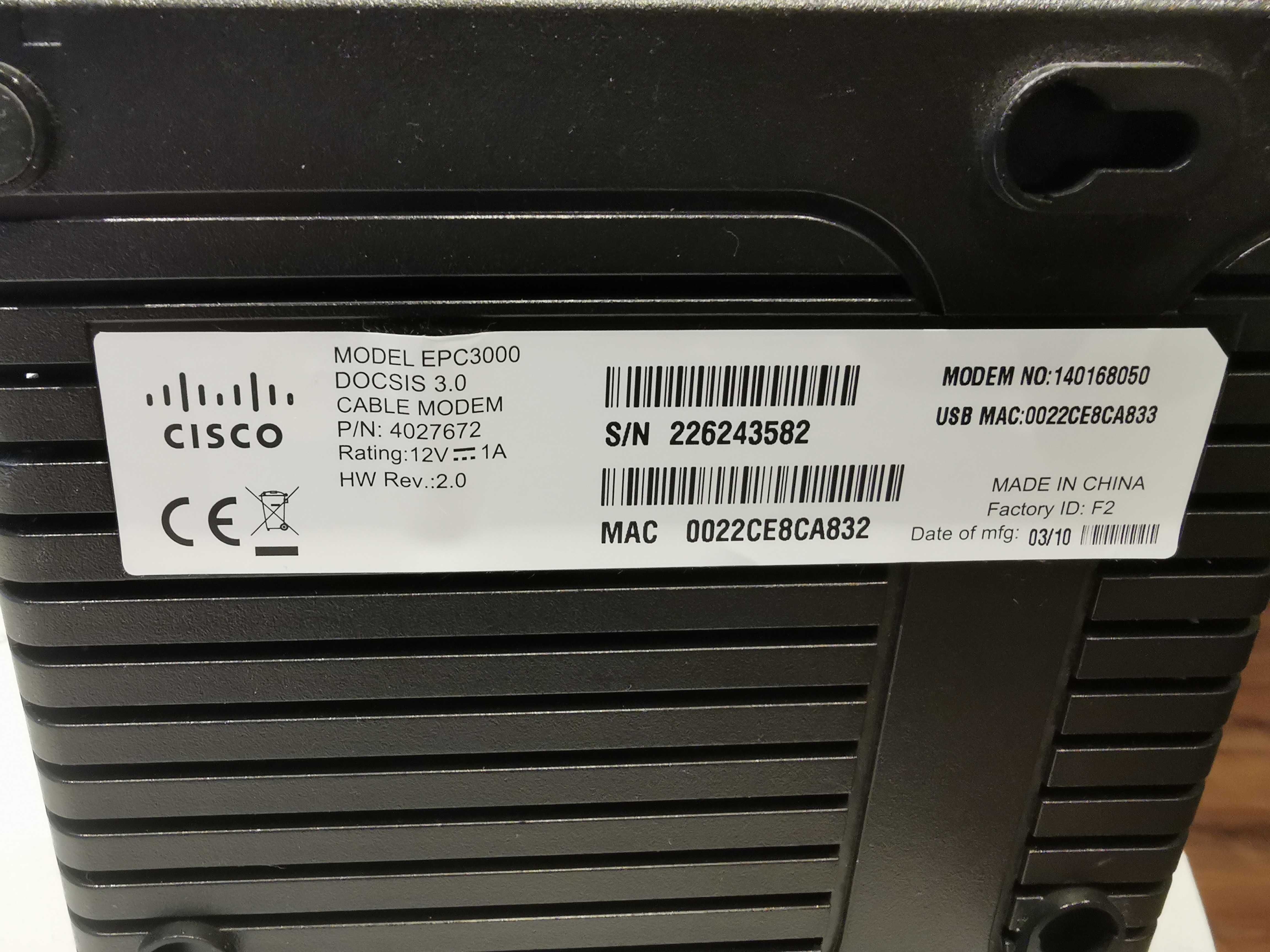 router cisco epc 3000