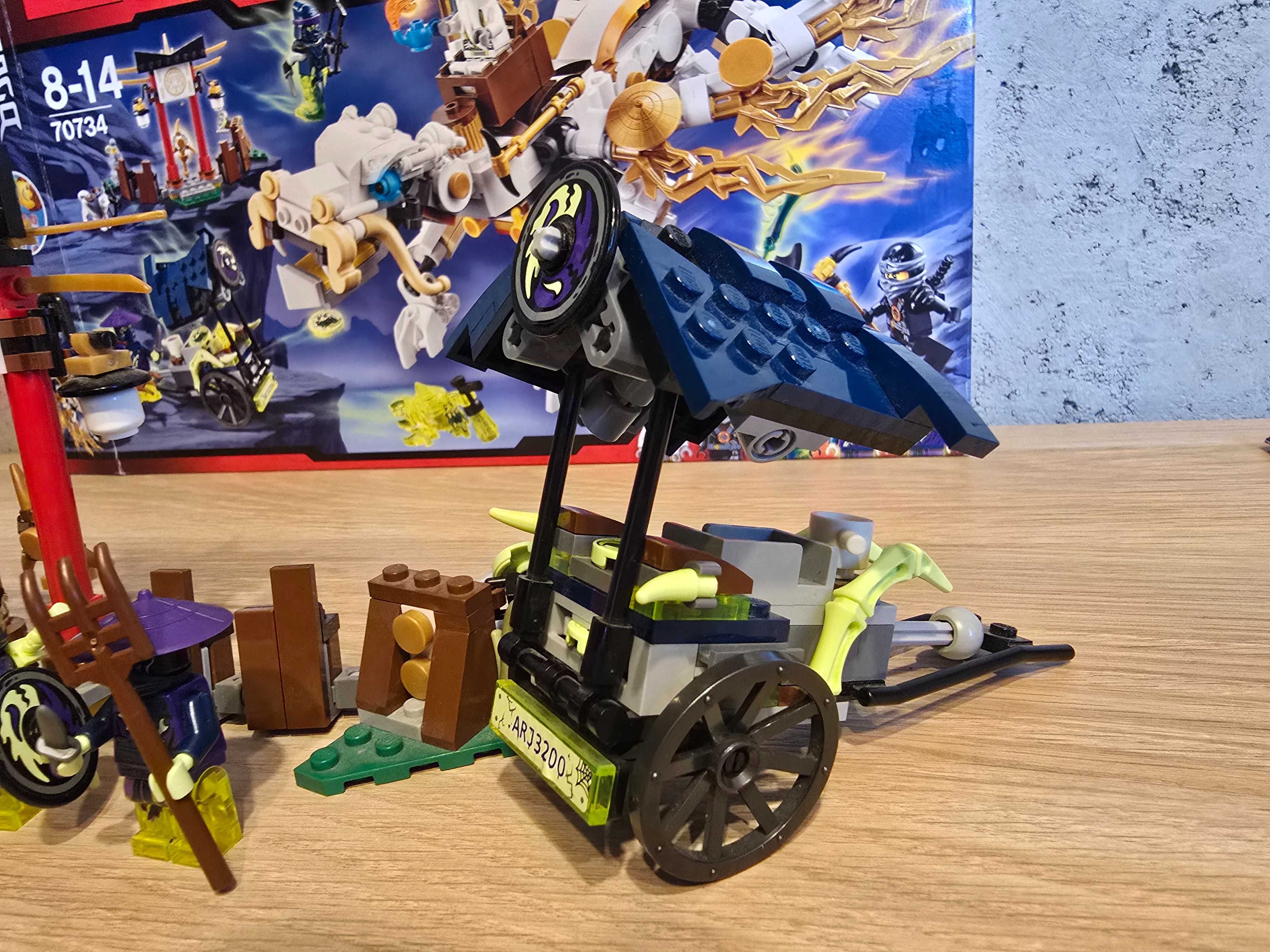 LEGO 70734 NINJAGO Smok mistrza Wu-pudełko, instrukcja