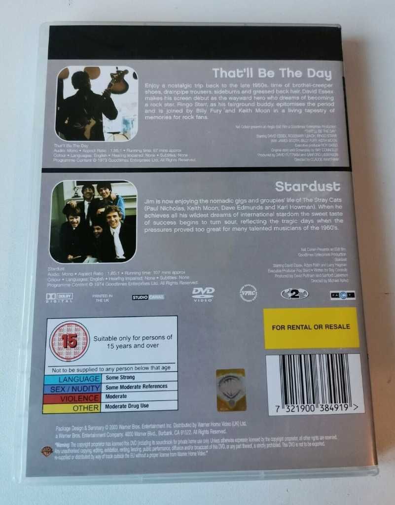 That'll Be The Day. Stardust DVD Essex Ringo Starr