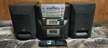 Mini wieża magnetofon CD radio JVC DX-E55 + pilot 100% sprawna!
