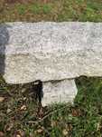Bloki granitowe, ławki, ognisko