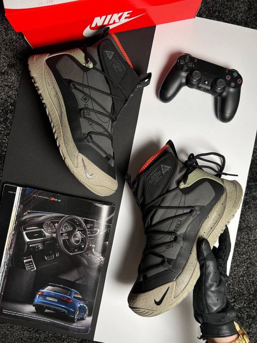 Чоловічі кросівки найк Nike ACG Air Terra Antarktik Fur Khaki Black