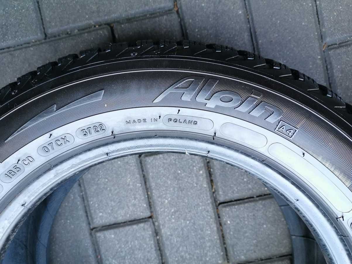 175/65 82T R14 MICHELIN Alpin A4 8mm 2022r Zimowe Opony 4szt Ładne