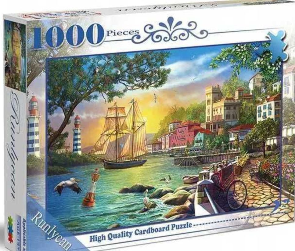 Puzzle zachód słońca natura 1000 sztuk