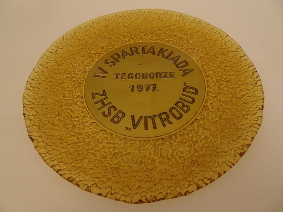 Ząbkowice Sahara, talerz okolicznościowy PRL, vintage Spartakiada 1977
