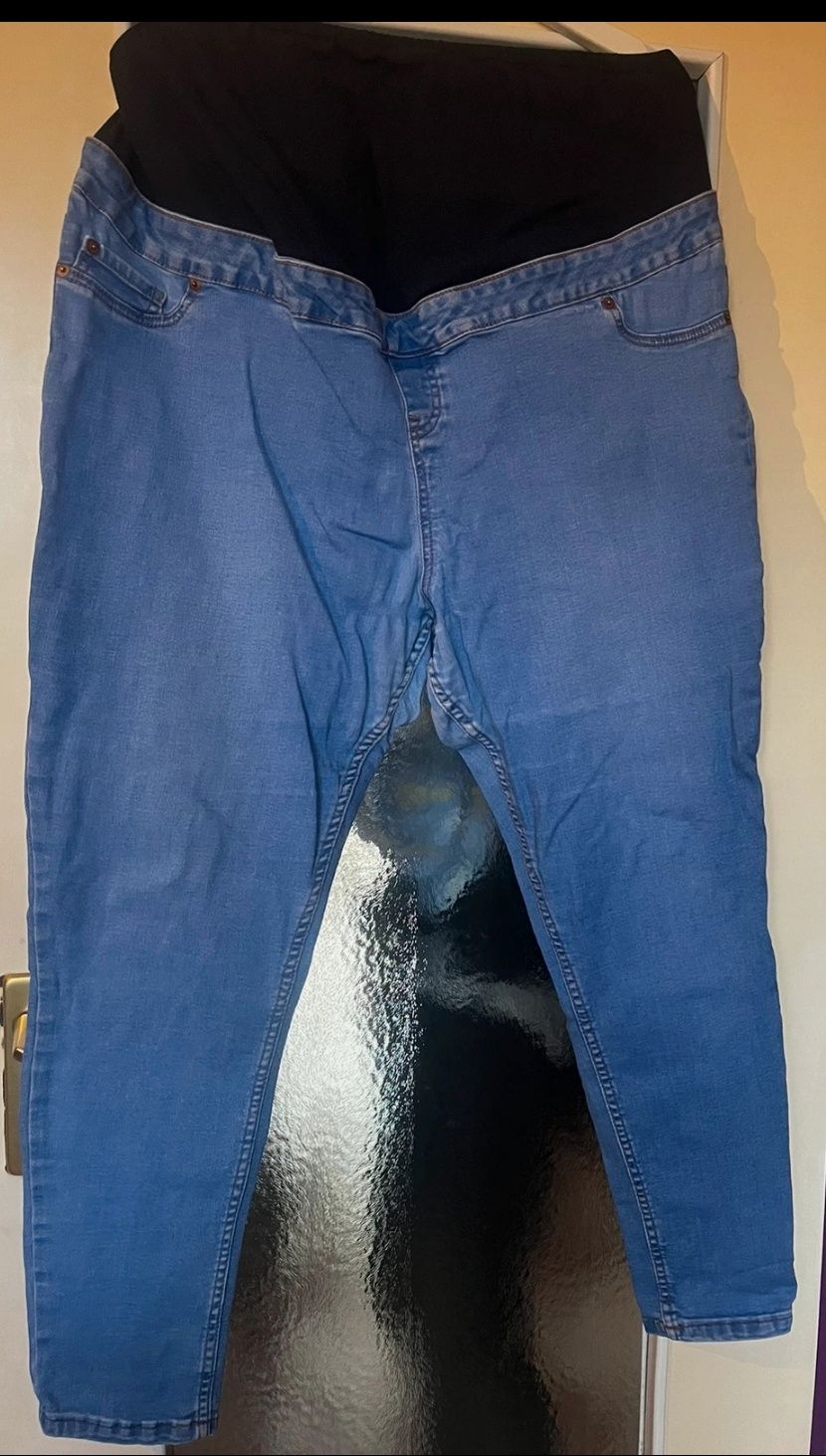 Spodnie jeansy ciążowe skinny/rurki elastyczne new look 48