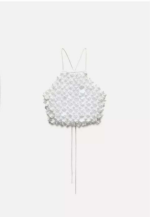 Top Zara, branco tamanho xs