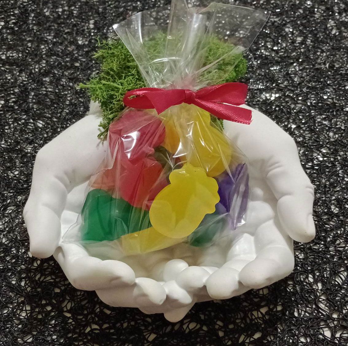 Mini mydełka kolorowe owoce 10 szt zapachy dla dzieci