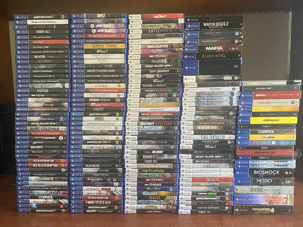 Lote de jogos para PS4 e PS5