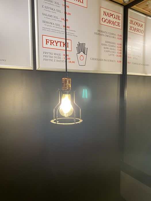 Lampy dekoracyjne 6 szt. wiszące na listwie przesuwanej do regulacji