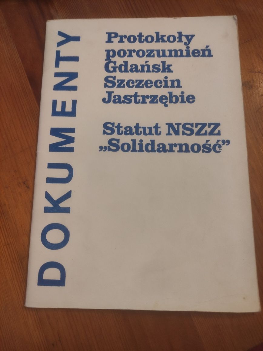 Dokumenty protokołu porozumień Gdańsk Szczecin jastrzebie