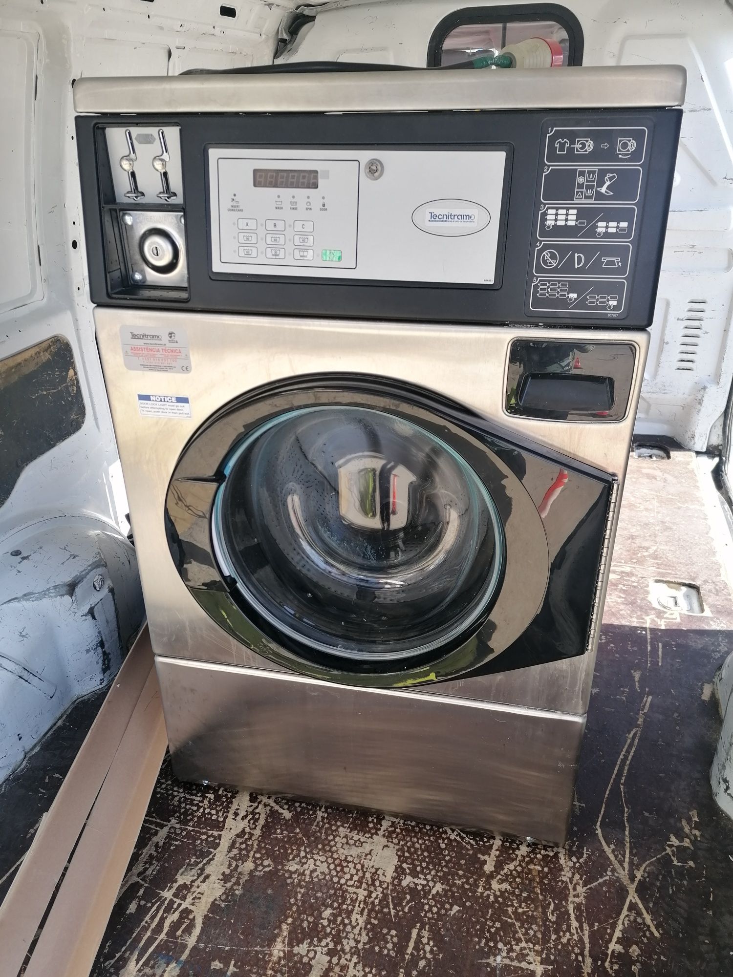Self service máquina de lavar roupa industrial